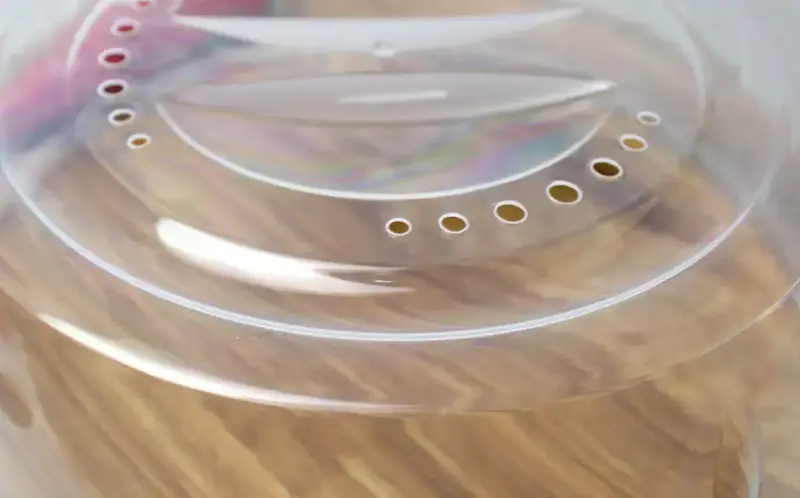 Кришка для мікрохвильової печі Ardesto Fresh, 27см, пластик, прозорий (AR1602TP) - фото - №6