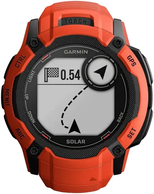 Смарт-часы GARMIN Instinct 2X Solar пламенно-красный (010-02805-01) фото