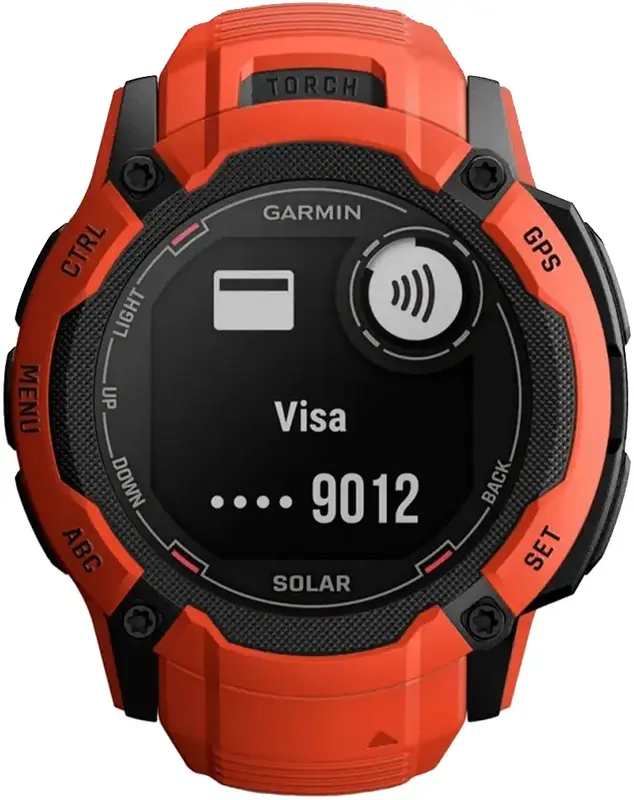 Смарт-часы GARMIN Instinct 2X Solar пламенно-красный (010-02805-01) фото