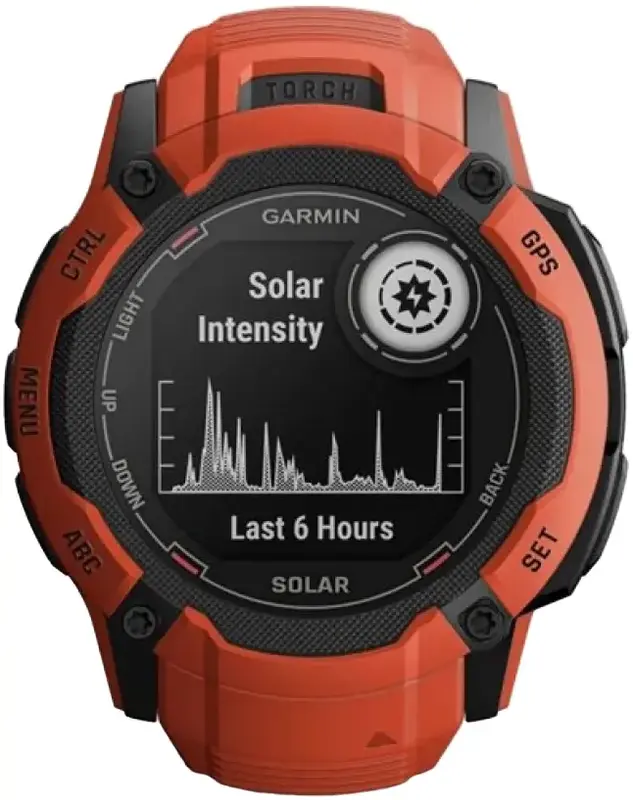 Смарт-часы GARMIN Instinct 2X Solar пламенно-красный (010-02805-01) фото