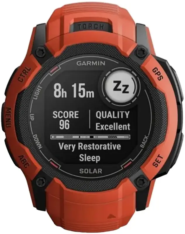 Смарт-часы GARMIN Instinct 2X Solar пламенно-красный (010-02805-01) фото