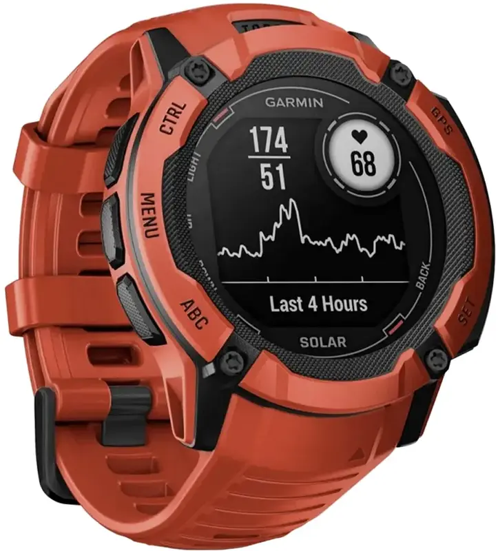 Смарт-часы GARMIN Instinct 2X Solar пламенно-красный (010-02805-01) фото