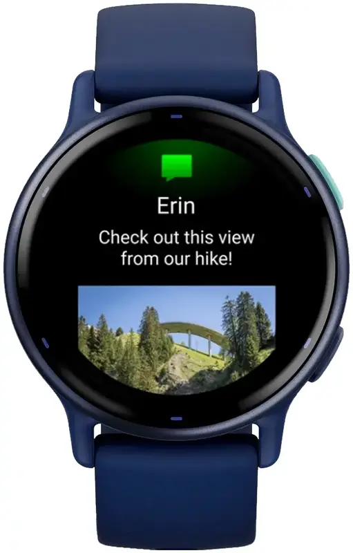 Смарт-годинник GARMIN Vivoactive 5 – темно-синій алюмінієвий безель, темно-синій (010-02862-12) фото