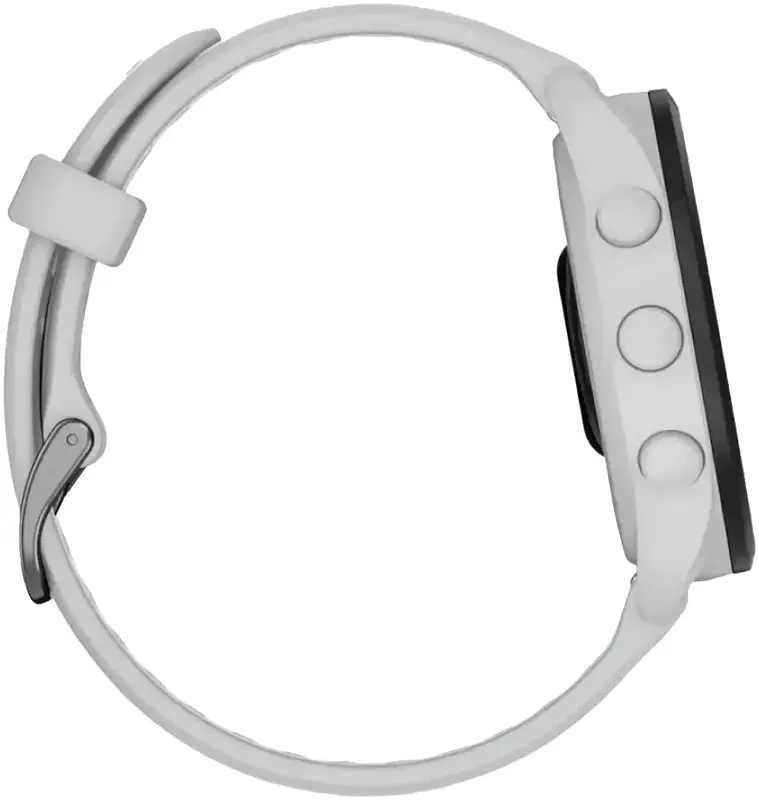 Смарт-годинник GARMIN Forerunner 165 Music, силіконовий ремінець кольору туманно-сірий/білий камінь (010-02863-31) фото