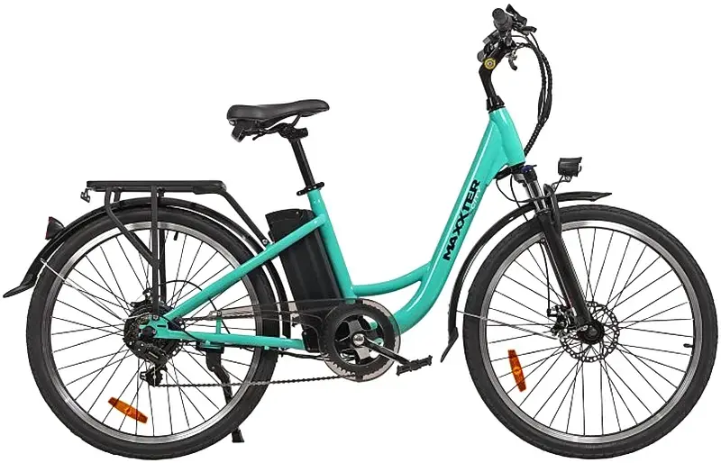 Електричний велосипед Maxxter CITY 2.0 250W (світло-синій) - фото - №0