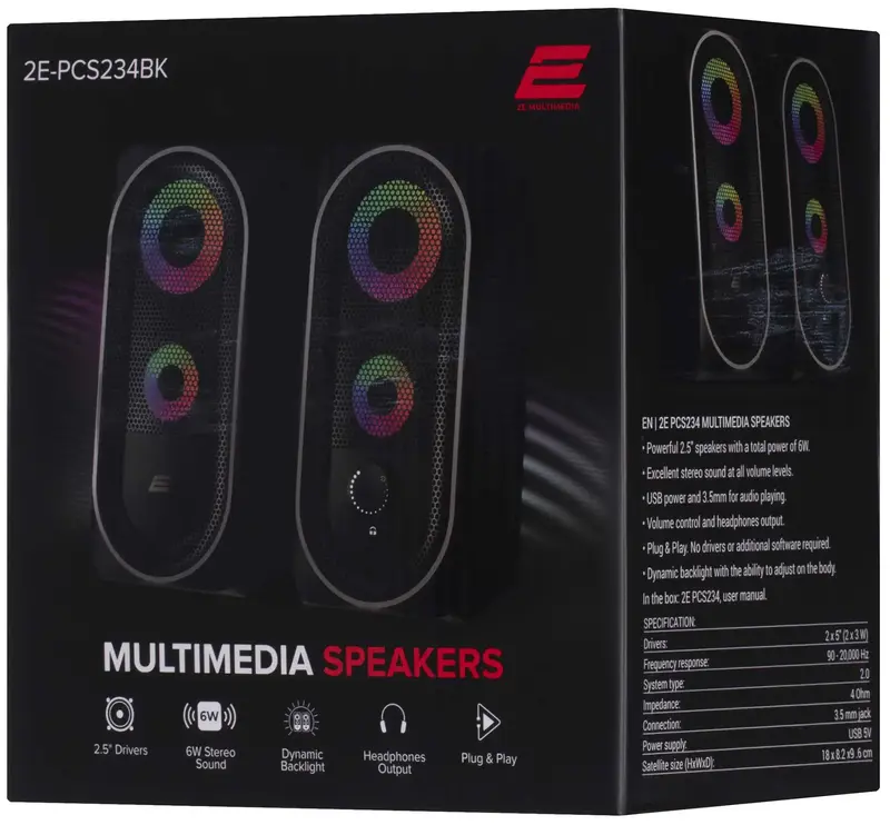 Акция Акустика 2E PCS234 (Black) фото