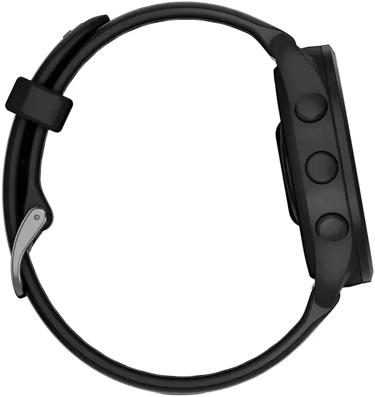 Смарт-часы GARMIN Forerunner 165, черный/сланцево-серый силиконовый ремешок (010-02863-20) фото