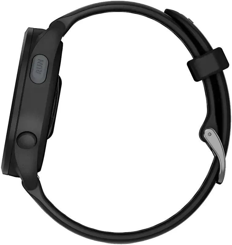 Смарт-часы GARMIN Forerunner 165, черный/сланцево-серый силиконовый ремешок (010-02863-20) фото