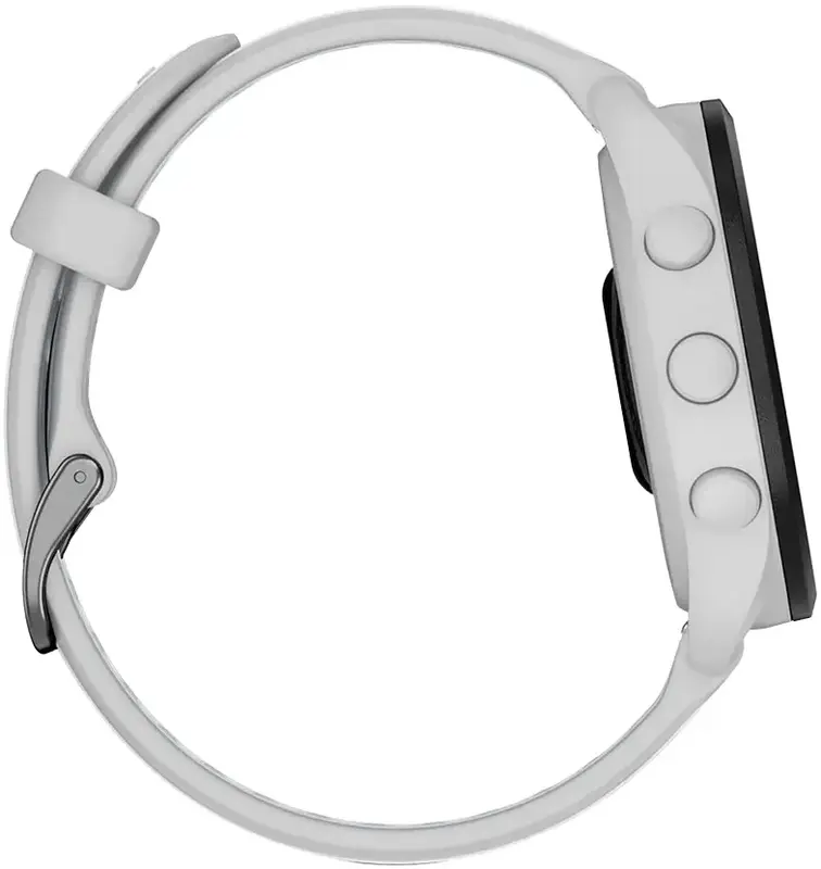 Смарт-часы GARMIN Forerunner 165, силиконовый ремешок цвета туманно-серый/белый камень (010-02863-21) фото