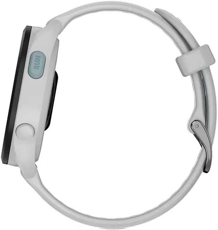 Смарт-часы GARMIN Forerunner 165, силиконовый ремешок цвета туманно-серый/белый камень (010-02863-21) фото