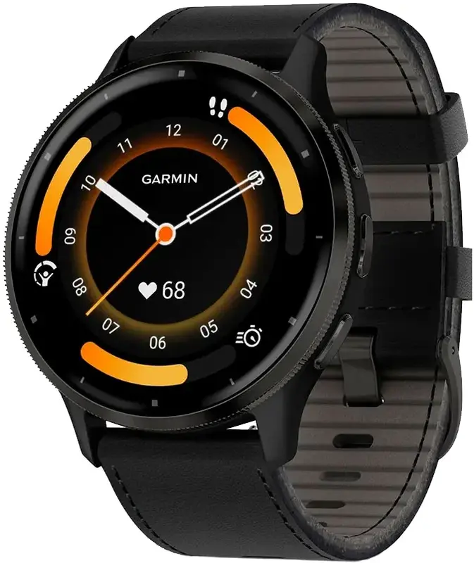 Смарт-часы GARMIN Venu 3, безель из нержавеющей стали, черный (010-02784-52) фото
