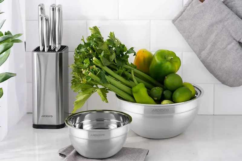 Миска Ardesto Gemini, 18см, 1.45л, нержавіюча сталь (AR1618SS) - фото - №4