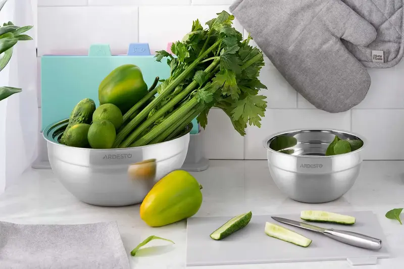 Миска Ardesto Gemini, 18см, 1.45л, нержавіюча сталь (AR1618SS) - фото - №3