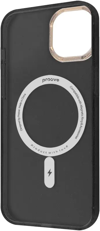Чохол для iPhone 13 Proove Cuprum Case with Magnetic Ring (Black) - фото - №1
