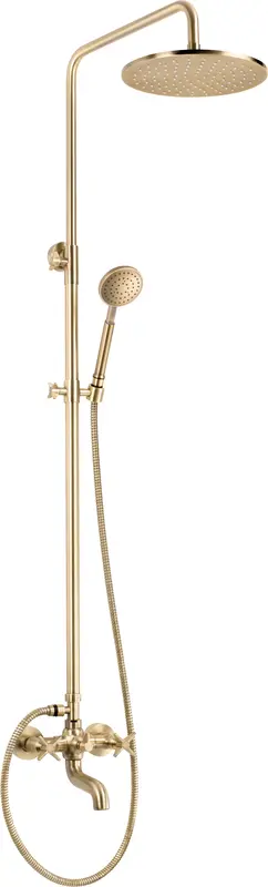 Душова система Deante Temisto зі змішувачем для ванни, латунь (NAC_M1QT) - фото - №0