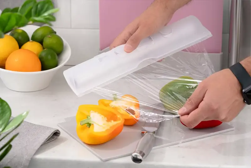 Кухонный диспенсер для пищевой пленки и фольги Ardesto Fresh, 33.6х9х5.5см, пластик, белый (AR1336TP) фото