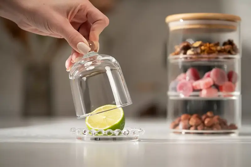 Лимонниця з кришкою Ardesto, 9см, скло, прозорий (AR2603L) - фото - №4