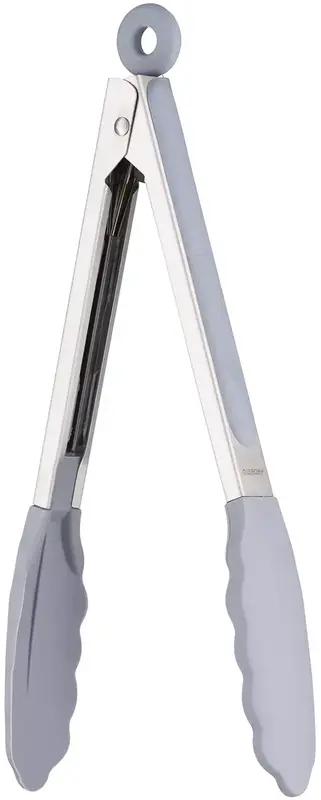 Щипці кухонні Ardesto Midori, 28см, силікон, нержавіюча сталь, сірий (AR3022GS) - фото - №0