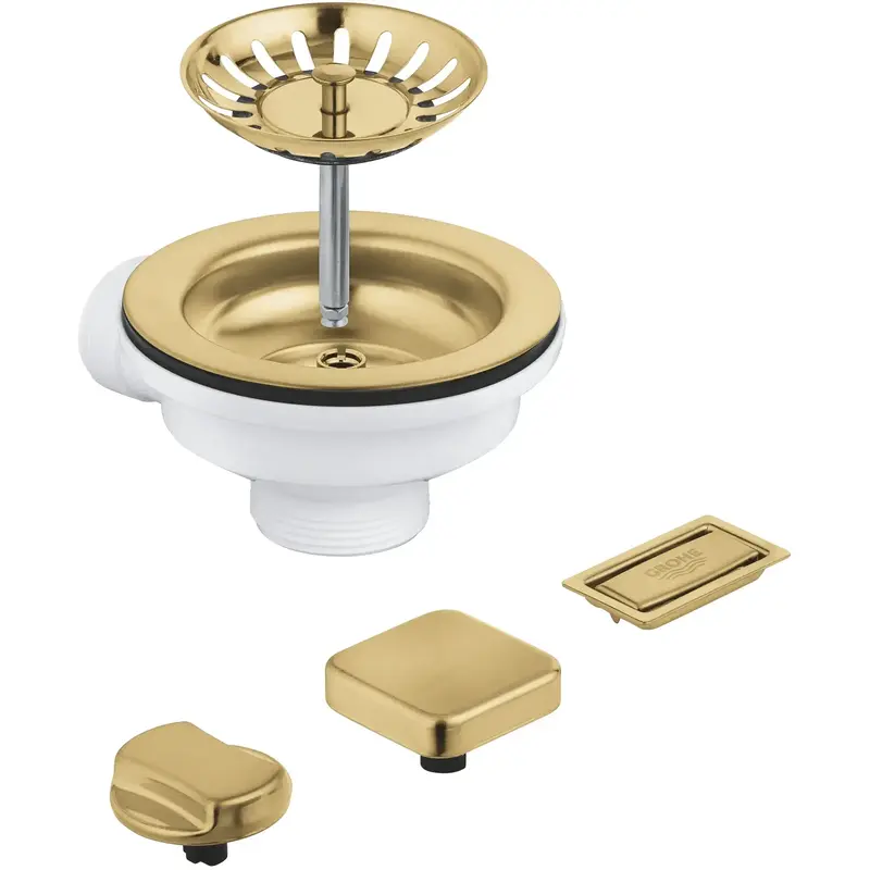 Зливний комплект Grohe для одної чаші з ексцентриком (40996GN0) фото