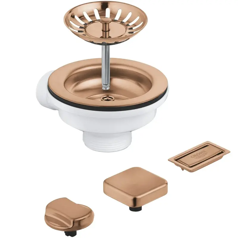 Зливний комплект Grohe для одної чаші з ексцентриком (40996DL0) фото