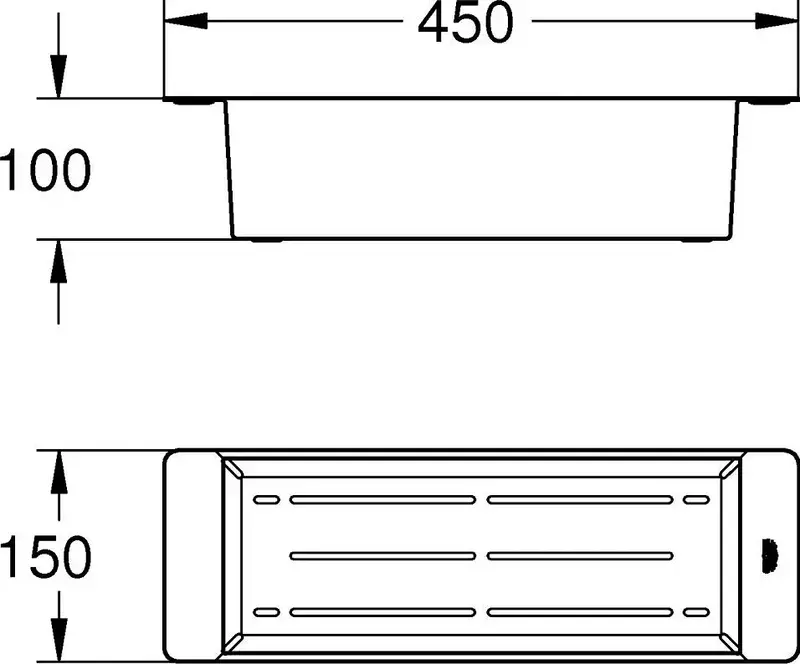 Коландер Grohe для кухонної мийки, нержавіюча сталь (40852SD0) - фото - №1