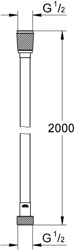 Шланг для душа Grohe длина - 2000мм, ПВХ (27507001) фото