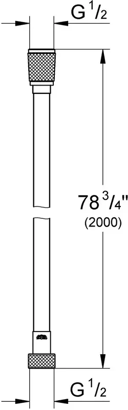 Шланг для душа Grohe длина - 2000мм, ПВХ (27507001) фото