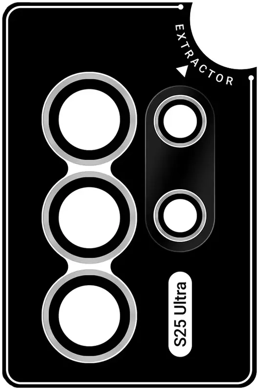 Захисне скло для камери для Samsung S25 Ultra ArmorStandart Supreme Black Icon Black Titanium (ARM83222) - фото - №1