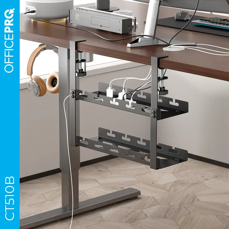 Органайзер для зберігання кабелів Officepro CT510B Black фото