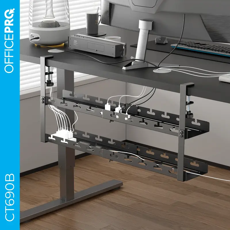 Органайзер для хранения кабелей Officepro CT690B Black фото