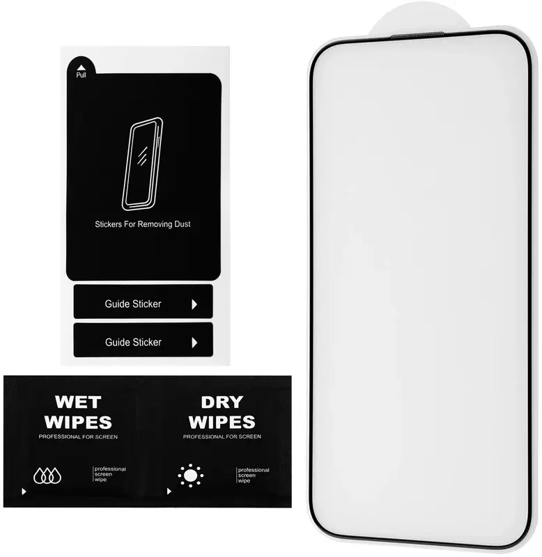 Захисне скло GIO Set 3 iPhone 14 Pro/15/16 (Black) - фото - №4