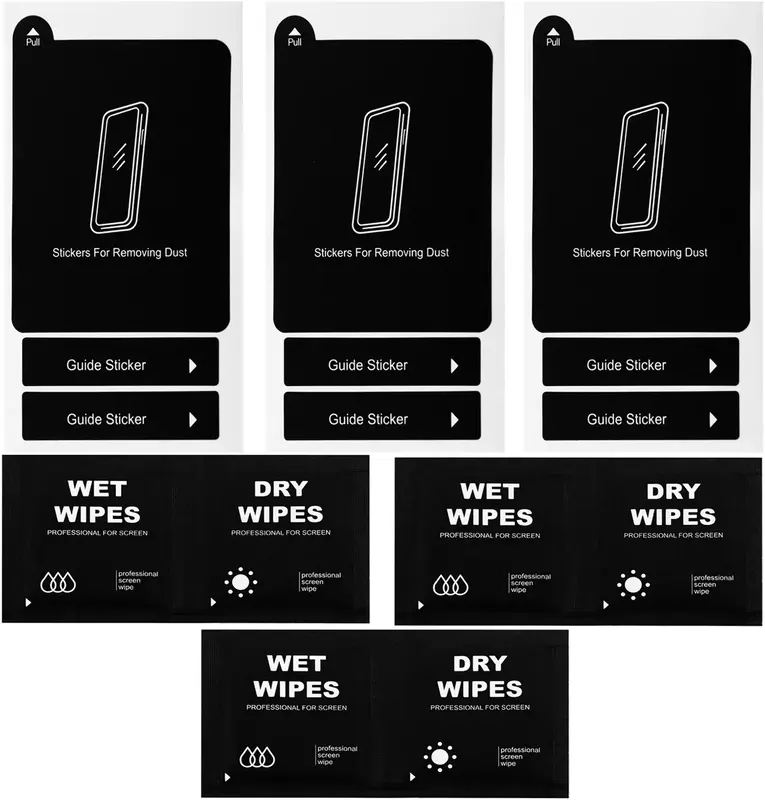 Захисне скло GIO Set 3 iPhone 14 Pro/15/16 (Black) - фото - №3