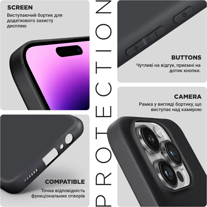 Чохол для Realme C75 4G ArmorStandart Matte Slim Fit Camera cover Black (ARM82898) - фото - №4