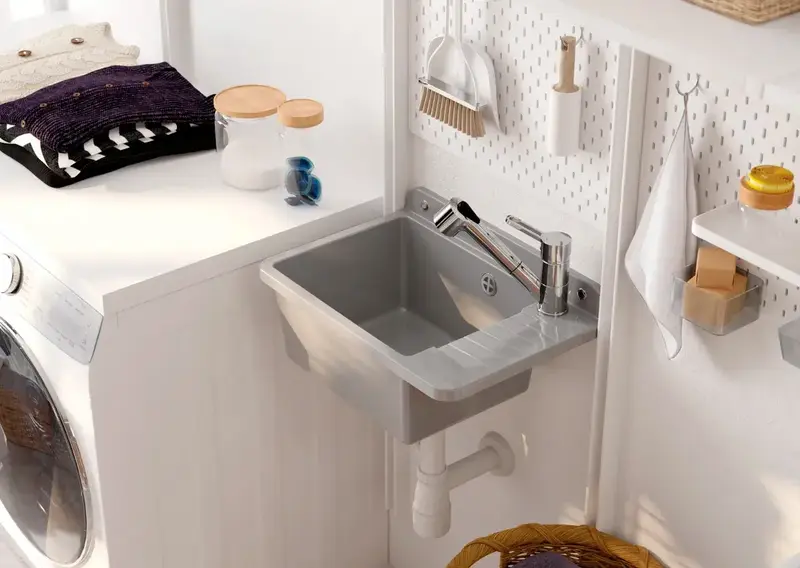 Мийка кухонна Deante Garden, полістирол, прямокутна, без крила, 505х350х252мм (ZYT_211A) - фото - №5