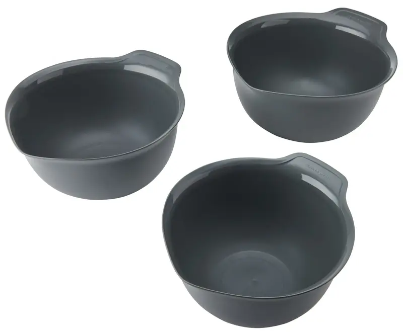 Набір мисок для змішування KitchenAid Coreline 3шт, 2,4/3,3/4,3 л, сірий (KQG175OSCGG) - фото - №3