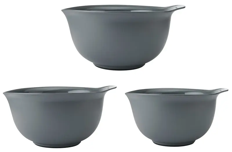 Набір мисок для змішування KitchenAid Coreline 3шт, 2,4/3,3/4,3 л, сірий (KQG175OSCGG) - фото - №2