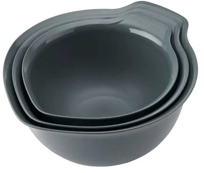 Набір мисок для змішування KitchenAid Coreline 3шт, 2,4/3,3/4,3 л, сірий (KQG175OSCGG) - фото - №1
