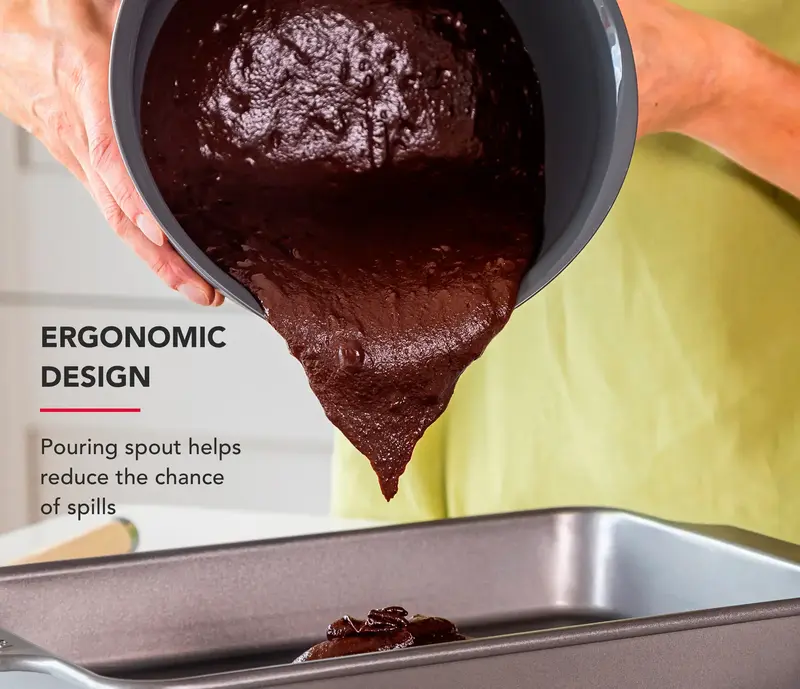 Набір мисок для змішування KitchenAid Coreline 3шт, 2,4/3,3/4,3 л, сірий (KQG175OSCGG) - фото - №11