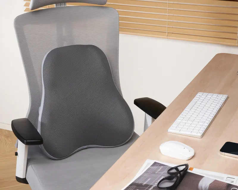 Эргономичная подушка для поясницы Officepro LP600G Gray фото