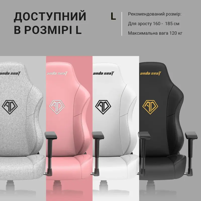 Игровое кресло Anda Seat Phantom 3 Size L Tiger edition (Black) AD18Y-14-B-PV/C фото