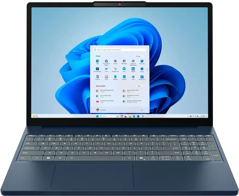 Ноутбук Lenovo IdeaPad Slim 3 15IRH10 Cosmic Blue (83K100DQRA) фото