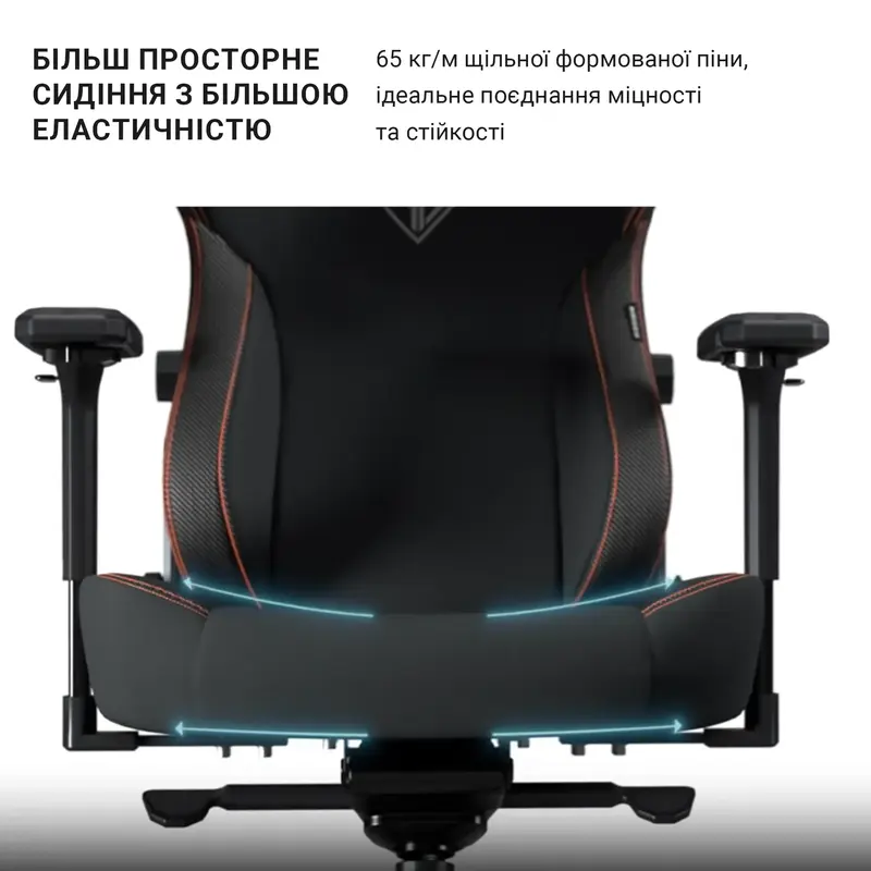 Игровое кресло Anda Seat Kaiser 3 Size L (Black Fabric) AD12YDC-L-01-B-CF фото
