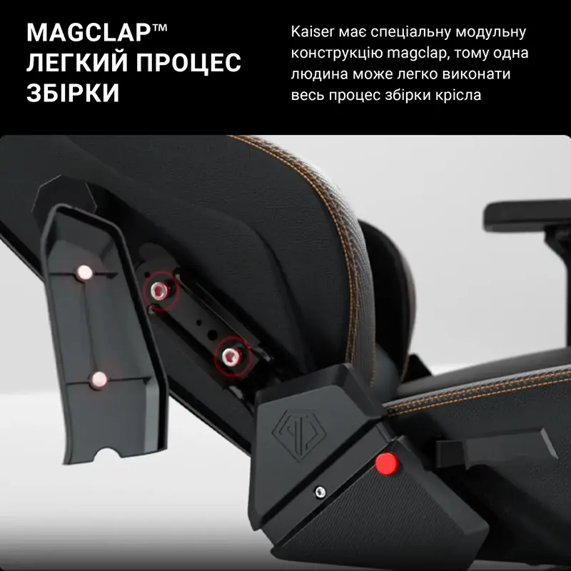 Ігрове крісло Anda Seat Kaiser 3 Size L (Black) AD12YDC-L-01-B-PV/C фото