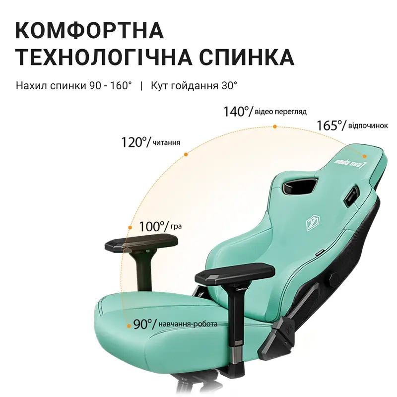 Ігрове крісло Anda Seat Kaiser 3 Size L (Black) AD12YDC-L-01-B-PV/C фото