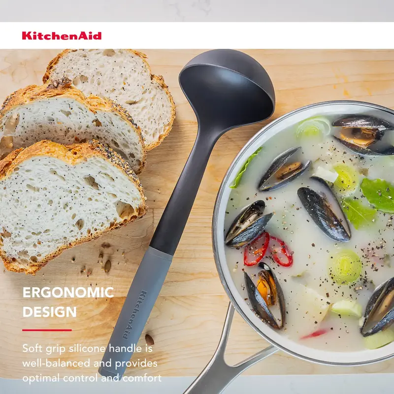 Ополоник KitchenAid Coreline, 31,5 см, сірий (KAS006OHCGG) - фото - №9