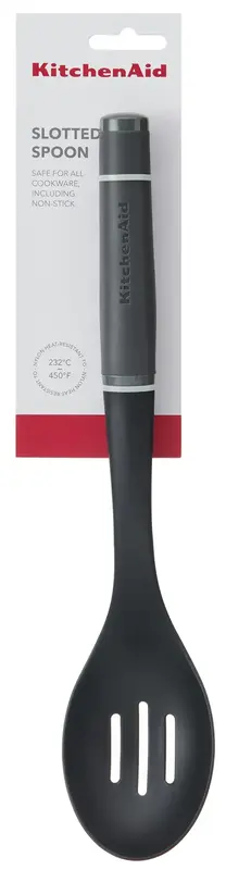 Ложка для сервірування з прорізами KitchenAid Coreline, 33,8 см, сірий (KAS004OHCGG) - фото - №2