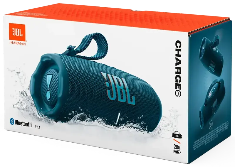 Акустика JBL Charge 6 Blue - фото - №6