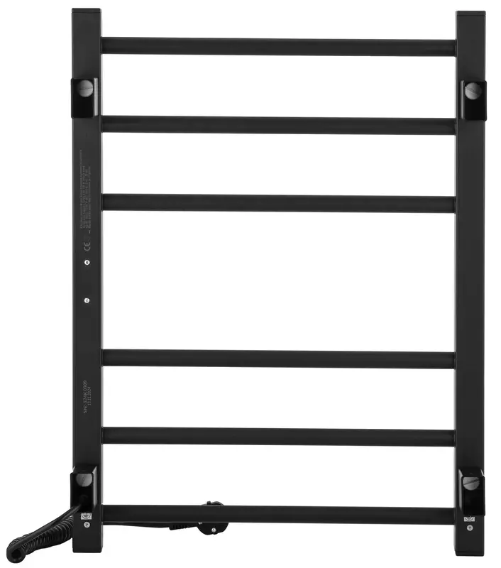 Рушникосушка Ardesto електрична Square-TR K, 570х430х80мм, чорний матовий (6.1.0700.06.BM) фото