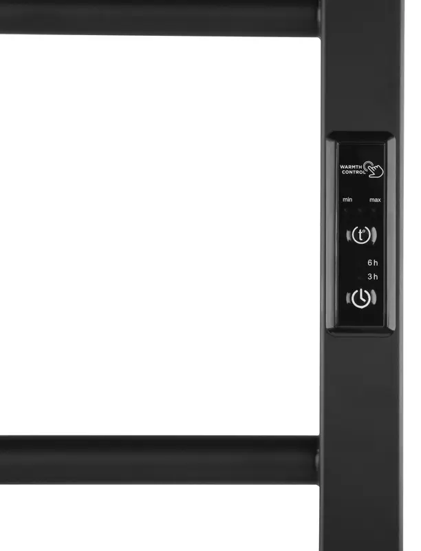 Рушникосушка Ardesto електрична Square-TR K, 570х430х80мм, чорний матовий (6.1.0700.06.BM) фото