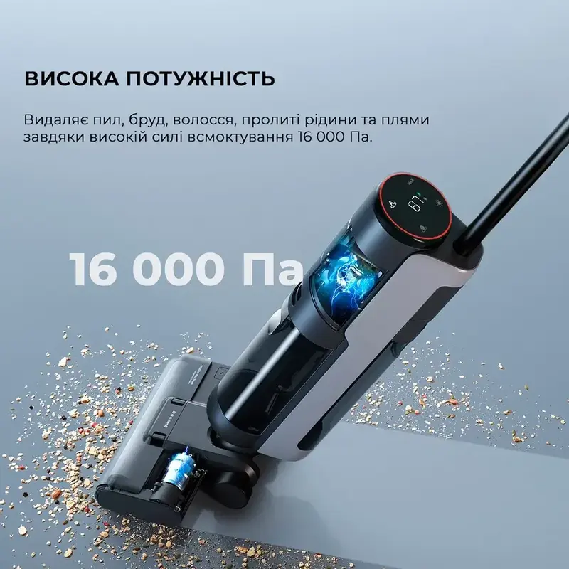 Акумуляторний миючий пилосос Dreame Wet&Dry Vacuum Cleaner H12S (HHR30B) - фото - №5